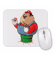 Mario Bros Branca Mouse Pad