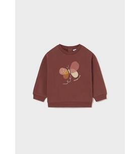 Mayoral Kız Bebek Sweatshirt Kahverengi