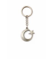 Moon Star Loop – Ay ve Yıldız Figürlü Gümüş Renk Unisex Metal Anahtarlık