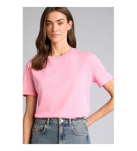 Defacto Basic Pembe Kadın T-Shirt W9584AZ/PN161