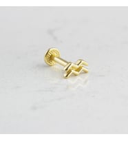 Glorria Altın Kova Burcu Tragus Piercing