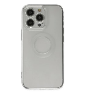Newface Apple iPhone 13 Pro Kılıf Santa Lens Silikon - Şeffaf