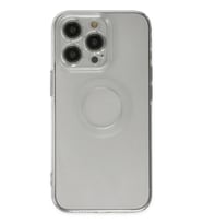 Newface Apple iPhone 13 Pro Kılıf Santa Lens Silikon - Şeffaf