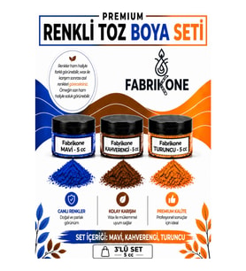 3'lü Set Premium Parafin Soya Wax Toz Mum Boyası Hobi Seti - 5 cc (Mavi, Kahverengi, Turuncu) BKFAB3MKHT5G