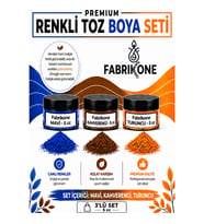 3'lü Set Premium Parafin Soya Wax Toz Mum Boyası Hobi Seti - 5 cc (Mavi, Kahverengi, Turuncu) BKFAB3MKHT5G