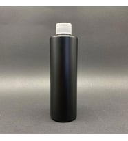 250 cc Siyah PE  Şişe - Beyaz Kapaklı - 250 ml Kapaklı Plastik Şişe  x 6 Adet (Kahverengi)