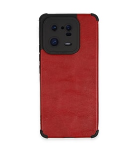 Xiaomi Mi 13 Pro Kılıf Loop Deri Silikon - Kırmızı