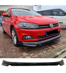 Vw Polo Mk6 Abt Ön Ek Plastik Siyah karlık-ön-ek-bodykit 2018 2019 2020 2021 Makyajsız Kasa