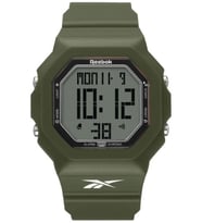 Reebok Rv-Tru-U9-Pgpg-Wb Dijital Yeşil Silikon Kordon Kare Erkek Kol Saati    SATICI   ÜNALAN  SAAT GÜMÜŞ