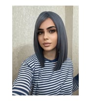 PerukAvm Özel Vip Renkli Perçemli Küt Boy Peruk
