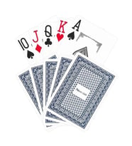 Mavi Pvc Plastik Su Geçirmez Jumbo Blackjack iskambil Oyun Kağıdı cin642mv