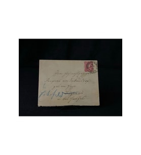 Deutsches Reich 1884 yılında Alman İmparatorluğu döneminde postadan geçmiş Zarf Reichspost 10 Pfenn
