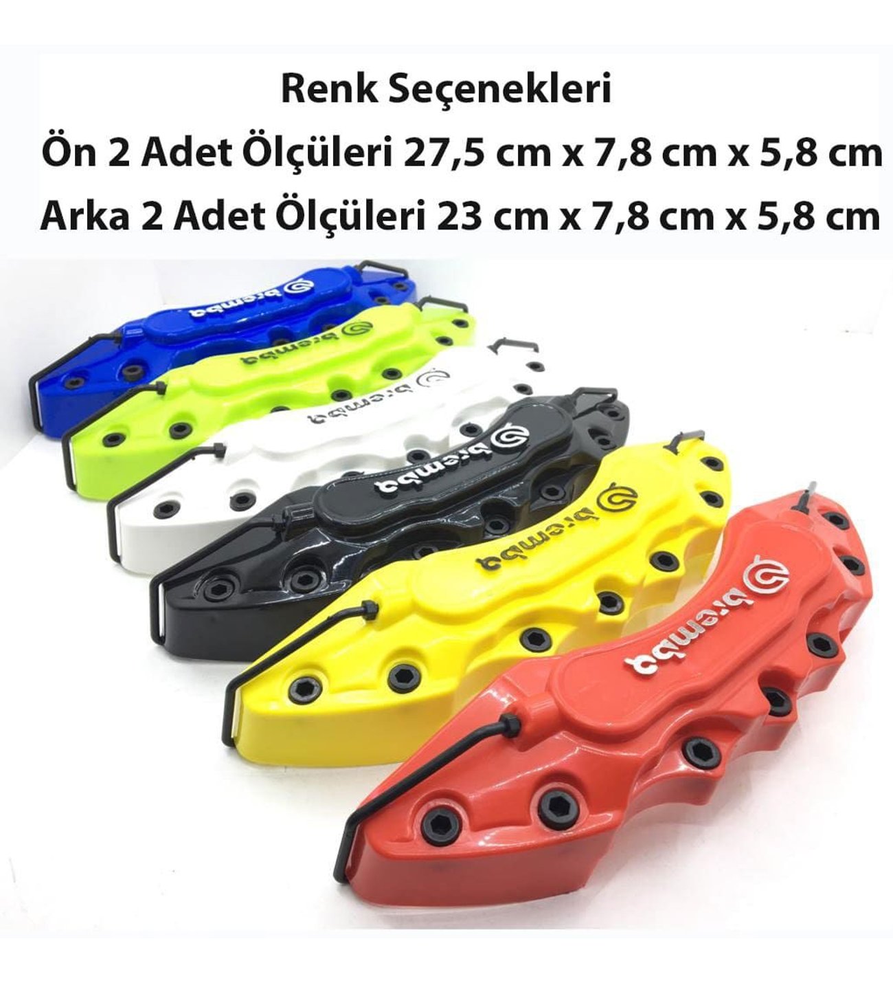 Citroen Zx Uyumlu Brembo Kırmızı Kaliper Kapağı 4 Parça Ön Arka Set