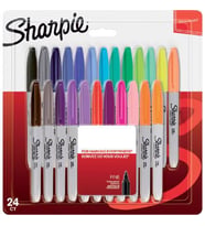 Sharpie Fine Permanent Markör Karışık Renk 24'lü (2065405)