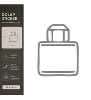 Poşetler Mat Gri Dekoratif Folyo Sticker 14x14 cm