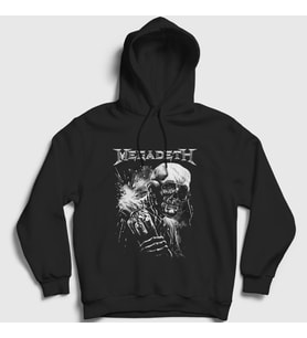 Presmono Unisex Siyah Dynamite Megadeth Kapüşonlu Sweatshirt 65558tt