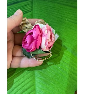 6Z5 CM PEMBE TOMURCUK GÜLLÜ İĞNELİ BROŞ YAKA İĞNESİ