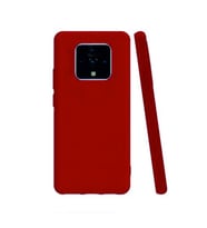 Tecno Camon 16 Premier Kılıf Kamera Korumalı Silikon Rubber Arka Kapak (Kırmızı)