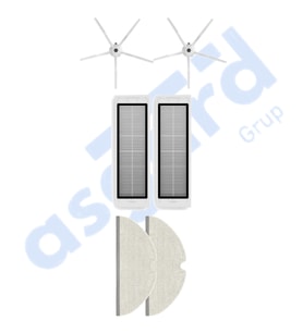 ROBOROCK  S50 – S55 –S5 MAX – S6 – S6 MAXV Uyumlu 2 Yan Fırça 2 Filtre 2 Mop PKT-iasgf0000691
