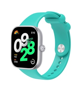 Mi Band 8 Pro Uyumlu Kordon Silikon Spor Geçmeli Zore KRD-109 Kayış (Turkuaz)