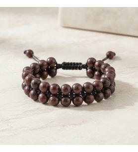 Jasper 8mm Çift Sıra Makrome Doğal Taş Bileklik