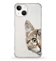 Apple iPhone 13 Mini Uyumlu Darbe Emici Antişok  Kapak Catface Tasarımlı Silikon Şeffaf Kılıf