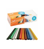 Sarff Profil Sırtlık Plastik Dar Üçgen 25 Yaprak 6 MM Siyah (100 Lü Paket)