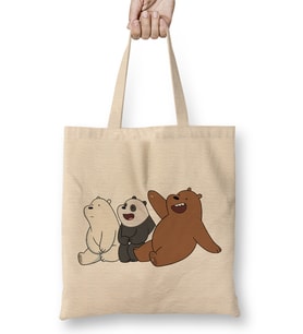We Bare Bears 016 Bez Çanta Uzun Saplı