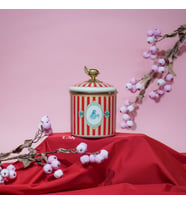 Bellisima Emaye Orta Boy Kavanoz 12 Cm (Pembe)