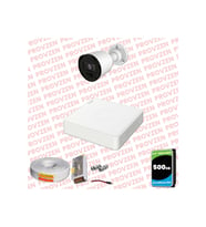 Provzen RV Hikvision 1 Kameralı Full HD 20mt Gece Görüşlü Güvenlik Kamerası Olay Anında bildirim