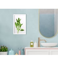 BK Home Banyo Dekoratif Ahşap Beyaz Çerçeveli Tablo-13