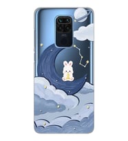 Xiaomi Redmi Note 9 Uyumlu Sevimli Ayıcık Desenli Şeffaf Telefon Kılıfı
