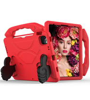 Ally İPAD PRO 11 (2021-2020-2018) Air 4. Nesil 10.9 Kılıf Eva Çocuk Shockproof Standlı Taşınabilir KIRMIZI