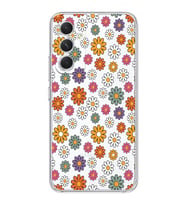 Samsung Galaxy S24 PLUS Uyumlu Çiçek Desenli Şeffaf Telefon Kılıfı