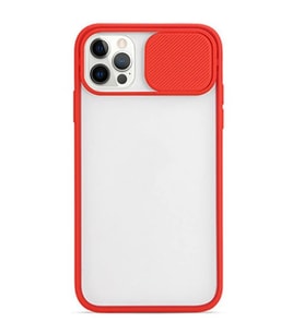 Ally İPhone 12 Pro 6.1 Kamera koruyucu Sürgülü Şeffaf Kılıf-(5775) - SSSSSS5770-3859