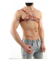Erkek Deri Omuz Harness, Tek Omuz Harness (Siyah)