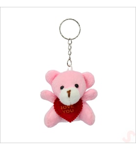 Pelüş Ayıcık Anahtarlık Love You, 5 cm x 5 cm - Pembe