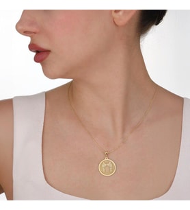Kişiye Özel 925 Ayar Gümüş Şık Melek Kanatları Kolye (Gold)