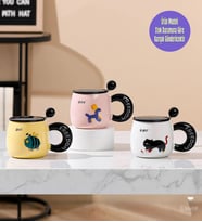 Şirin Kedi Köpek Kedi Temalı Seramik Kupa