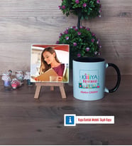 Kimya Öğretmeni Fotoğraflı Dekoratif Taş, Kupa Bardak Beyaz Hediye Öğretmenler Günü Hediyesi (Model 11)