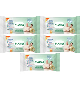 Evony Hasta Vücut Perine Temizleme Islak Mendil Havlu 48 Yaprak XL Banyo Ferahlığı (5 Li Set)