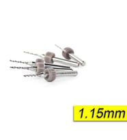 PCB Mikro Karbür CNC Matkap Ucu 10lu Set 1,15mm Tungsten 18 Shank