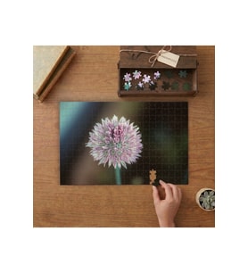 Soğan Çiçeği Tasarımı 240 parça Ahşap Puzzle Ahşap Kutuda MP01090