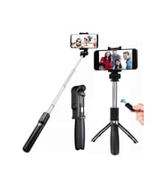 Selfie Çubuğu Tripod Bluetooth Kumandalı Selfie Çubuğu Telefon Tutucu