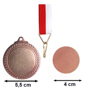 Kişiye Özel Tasarlanabilir Bronz Renk Madalya