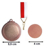 Kişiye Özel Tasarlanabilir Bronz Renk Madalya