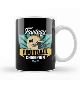 Awesome Fantasy Football Champion Winning Prize Kupa Bardak Porselen