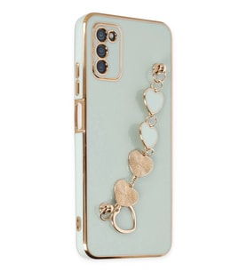 Durukar® Samsung Galaxy A03S Kılıf Esila Silikon - Su Yeşili