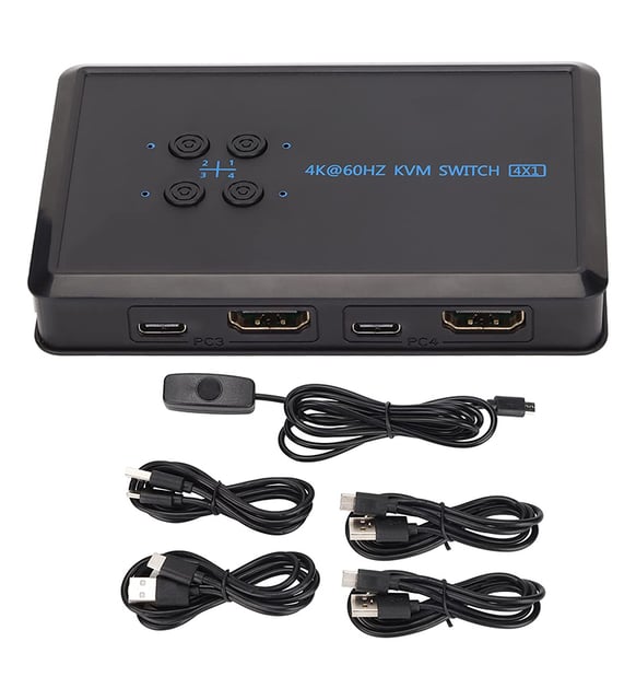 4K HDMI KVM SWITCH 4X1