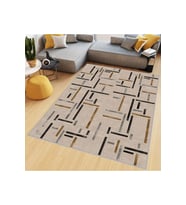 Rovigo Home Dijital Baskı Yıkanabilir Kaymaz Taban Salon Halısı  RVG0675 (Kahverengi)
